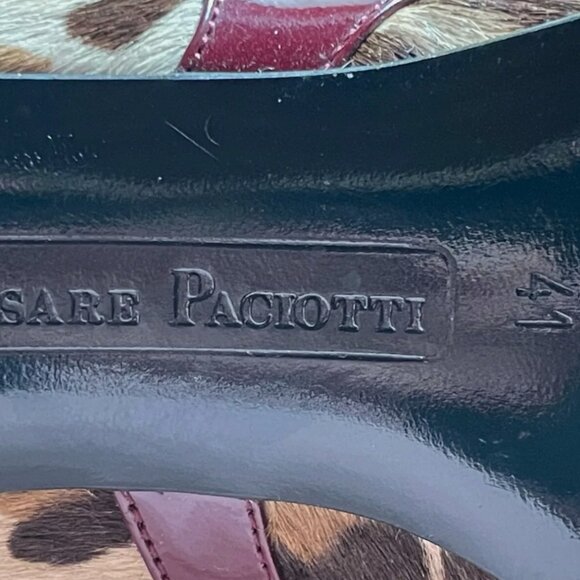 The prettiest leopard-print shoes! Vintage Cesare Paciotti, 41 - Picture 6 of 8